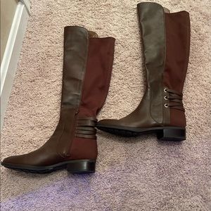 Vince Camuto Paton Leather Ridung Boots sz 8